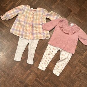 H&M Kids Matching Sets - Pink and Plaid